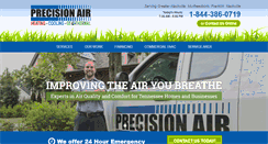 Desktop Screenshot of precisionairtn.com